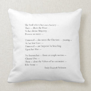 Emily's Poem Throw Pillow