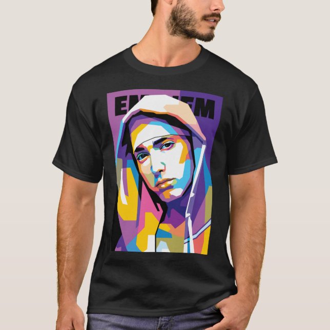 Eminem in WPAP Style funny T-Shirt (Front)