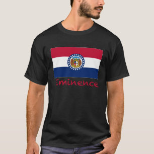 Eminence Missouri USA Flag Souvenir T-Shirt