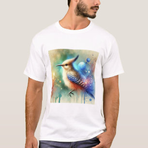 Eminia Bird 240824AREF106 - Watercolor T-Shirt