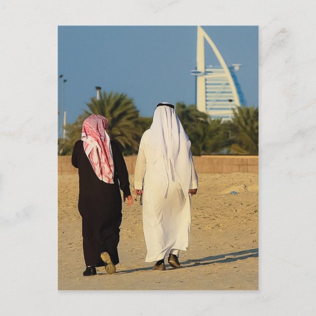 Emirate Dubai Burj al-Arab Sheikh beach emirati Postcard (Front)