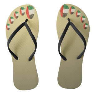 Emirate touch fingerprint flag flip flops