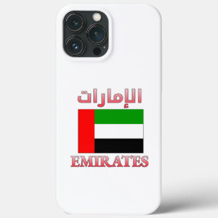 Emirates UAE Flag الإمارات Arabic & English Cool iPhone 13 Pro Max Case