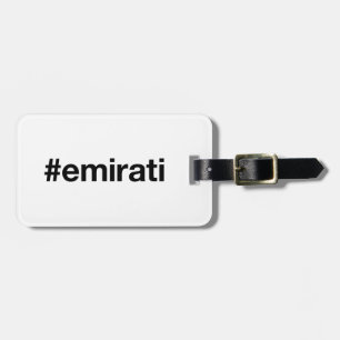 EMIRATI Hashtag Luggage Tag