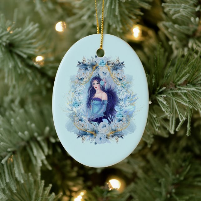 Emma angel with flowers Ornament (Tree)