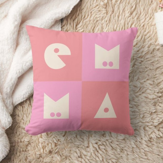 Emma birthday gift 4 letter name nursery throw pillow (Creator Uploaded)