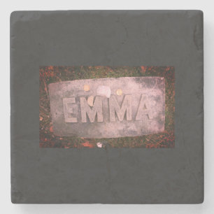Emma Borden Grave Marker, Fall River, MA Stone Coaster