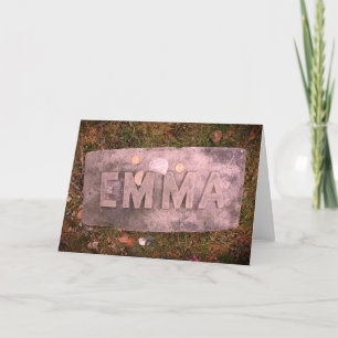 Emma Borden Gravestone, Fall River, MA Thank You Card