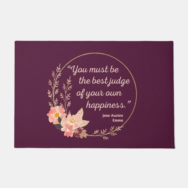 Emma By Jane Austen Quote I - Cute Style Doormat (Front)