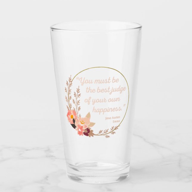 Emma By Jane Austen Quote I - Cute Style Glass (Front)