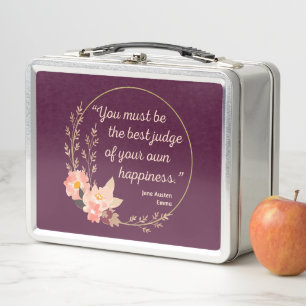 Emma By Jane Austen Quote I - Cute Style Metal Lunch Box