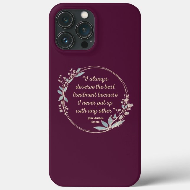 Emma By Jane Austen Quote II - Cute Style Case-Mate iPhone Case (Back)