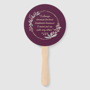 Emma By Jane Austen Quote II - Cute Style Hand Fan