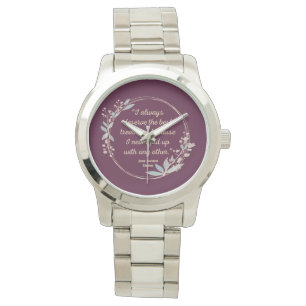 Emma By Jane Austen Quote II - Cute Style Watch