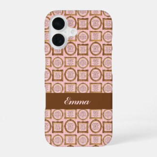 Emma by Jane Austen Quotes Personalized iPhone 16 Case
