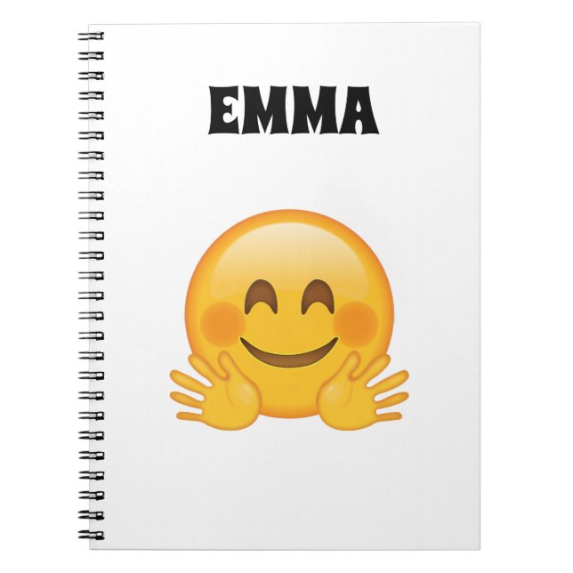 Emma - Cahier de notes personnalisé avec Emoji  (Devant)