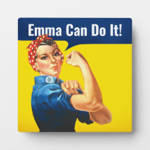 "EMMA Can Do It" motivational Rosie the Riveter,