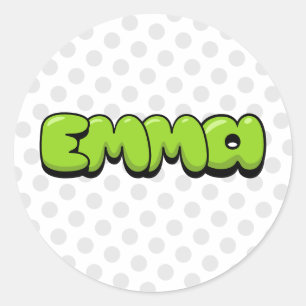 Emma Classic Round Sticker