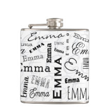 Emma Custom Name  Black White 