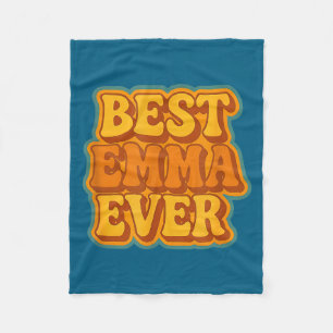 Emma Ever Retro Quote Funny Vintage Style  Fleece Blanket