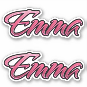 Emma faded pink sticker sticker embroiderset