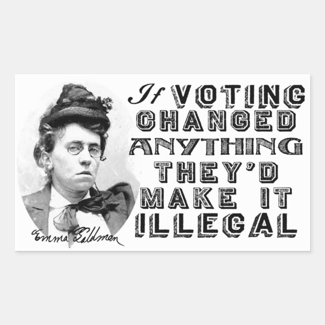 Emma Goldman Stickers (Devant)