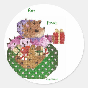 emma hedgewick gift tag sticker