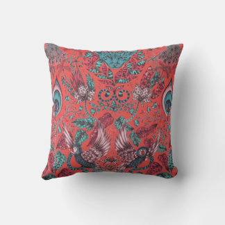 Emma J Shipley Amazon Fabric by Clarke & Clarke  Throw Pillow