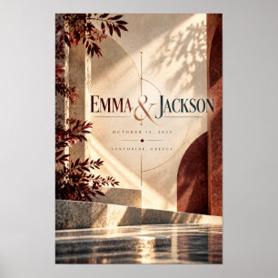Emma & Jackson Personalized Wedding Keepsake Wall Poster