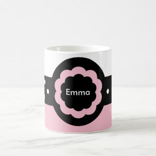 Emma Mug à pointes rose et blanc : 369