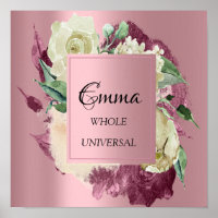 Emma Name Meaning Marsala Roses Bridal Shower