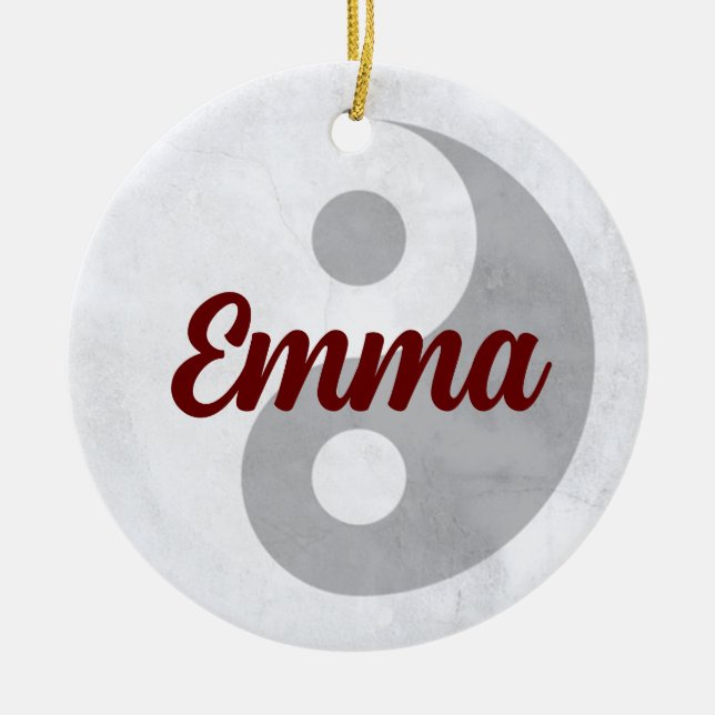 {Emma} Nom Signifiant Ornement (Devant)