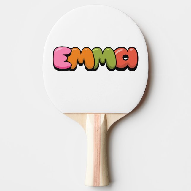 Emma Ping Pong Paddle (Front)