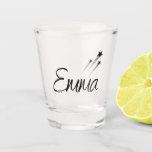 Emma Prénom Verre à shot Shot Glass<br><div class="desc">Design Unique Emma étoiles Prénom Féminin</div>