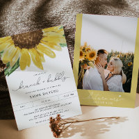 EMMA Rustic Sunflower Bridal Brunch and Bubbly