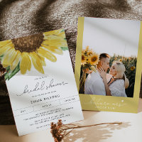 EMMA Rustic Sunflower Floral Country Bridal Shower