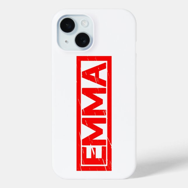 Emma Stamp Case-Mate iPhone Case (Back)