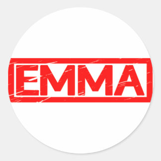 Emma Stamp Classic Round Sticker