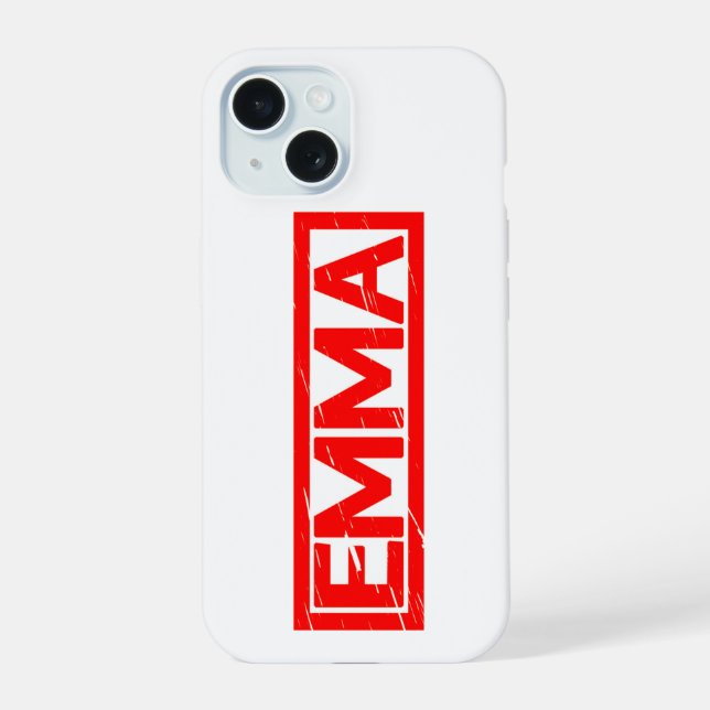Emma Stamp iPhone 15 Case (Back)