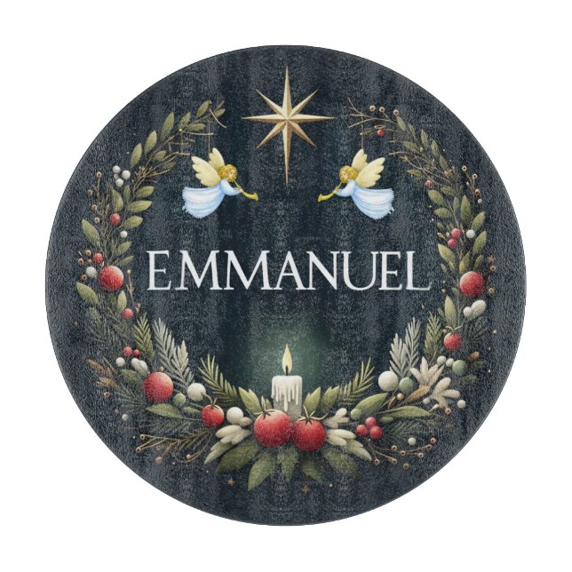 Emmanuel Christmas angels Cutting Board (Front)