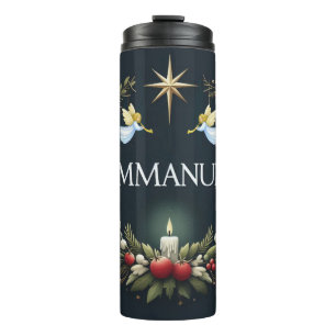 Emmanuel Christmas angels Thermal Tumbler