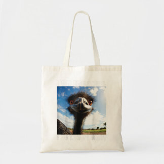 Emmanuel don’t do it! funny emu  tote bag