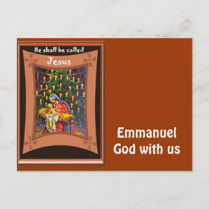 Emmanuel, God with us Holiday Postcard