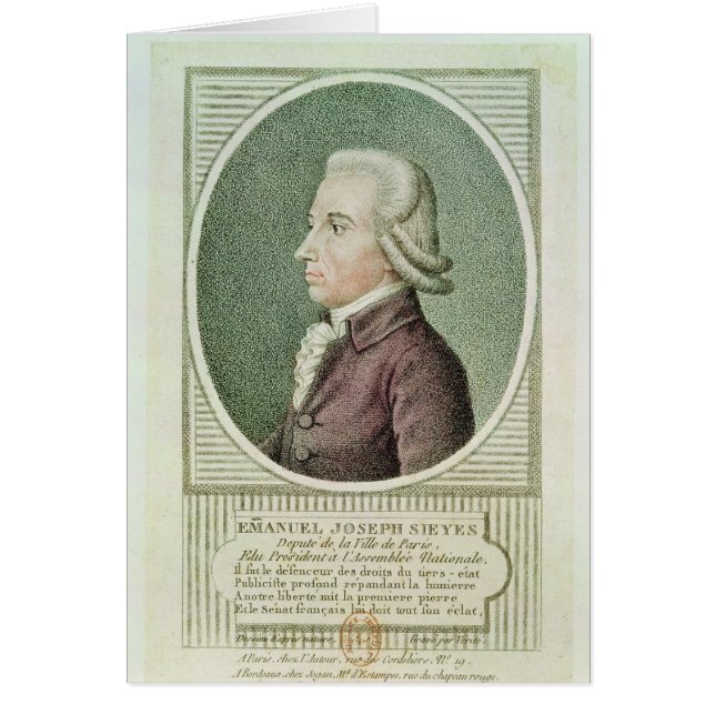 Emmanuel Joseph Sieyes (Devant)