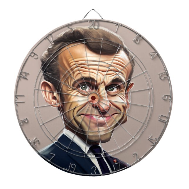 Emmanuel Macron Dartboard  (Front)