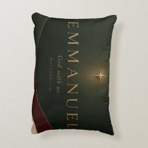 EMMANUEL Matthew 1:23 Christian Accent Pillow