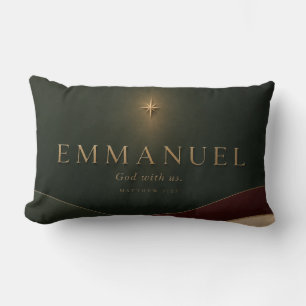 EMMANUEL Matthew 1:23 Christian Lumbar Pillow