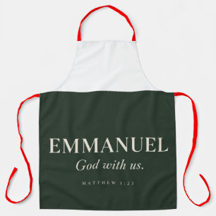 EMMANUEL Matthew 1:23 Christmas Apron