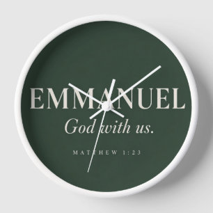 EMMANUEL Matthew 1:23 Christmas Clock
