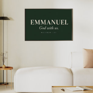 EMMANUEL Matthew 1:23 Christmas Poster